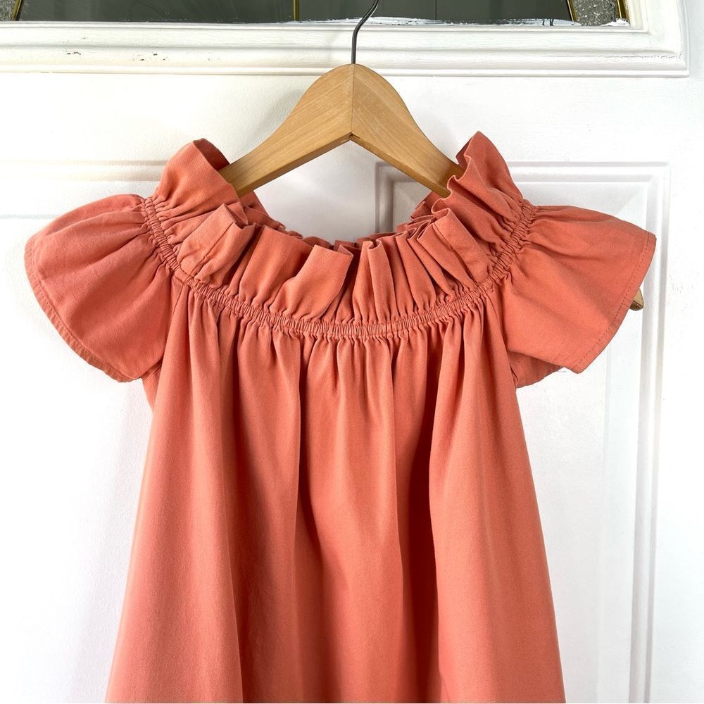 Free People Off the Shoulder Sophie Orange Neutral Dress Size XS - Picture 4 of 9